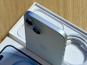 Apple iPhone 15 Blue 128GB uueväärne. Aku 100%. Garantii (4 foto / 9)