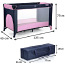 Раскладная детская кроватка-манеж, розовая, новая (фото #2)