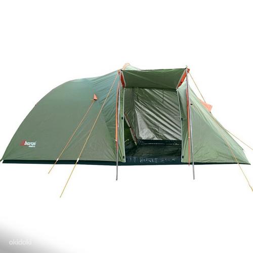 Палатка Stella3, погодоустойчивая, зеленая / оранжевая, NEW! (фото #1)