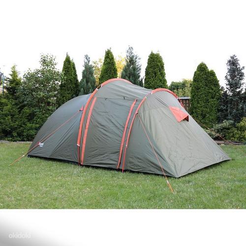 Палатка Stella3, погодоустойчивая, зеленая / оранжевая, NEW! (фото #2)