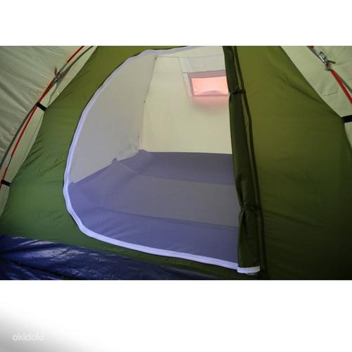 Палатка Stella3, погодоустойчивая, зеленая / оранжевая, NEW! (фото #4)