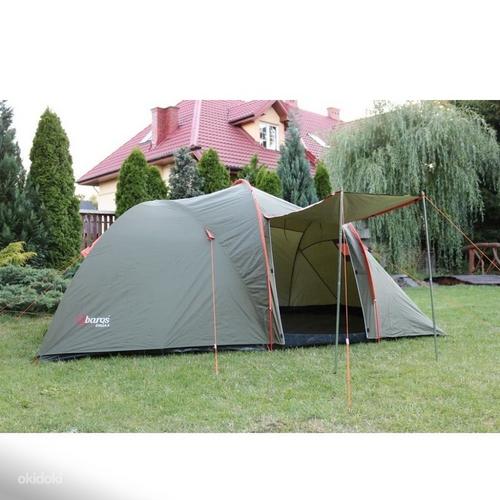 Палатка Stella3, погодоустойчивая, зеленая / оранжевая, NEW! (фото #6)