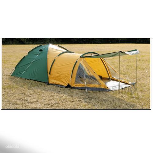 Палатка Traper 4-местная, зеленый/желтый (фото #2)