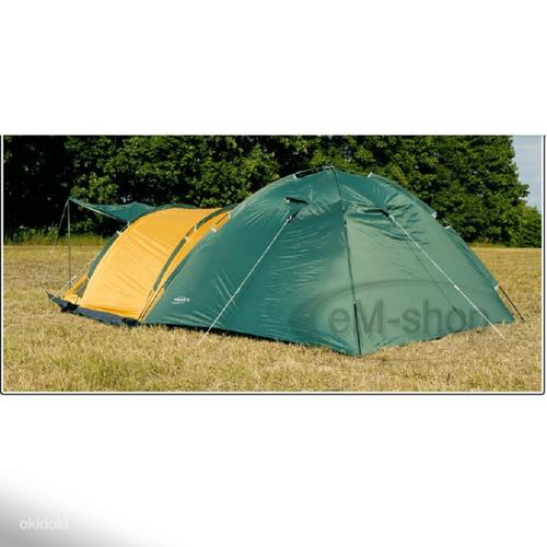 Палатка Traper 4-местная, зеленый/желтый (фото #5)