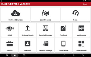 Viimane ja võimas diagnostikaseade Launch X-431 Euro TAB II (9 foto / 10)
