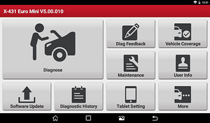 Ametlik diagnostikaseade Launch X-431 EURO MINI (Europe) (4 foto / 10)