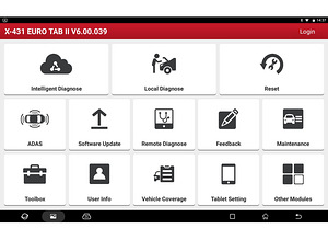 TOP klassi diagnostikaseadmed LAUNCH X-431 Euro TAB II (6 foto / 10)