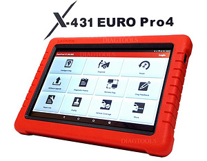 Launch X-431 Euro Pro4 maxi komplektācijā