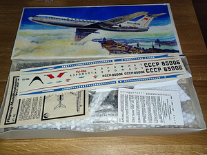 VEB Plasticart (DDR) 1:100 konstruktorid. TU 134/154 (2 foto / 7)