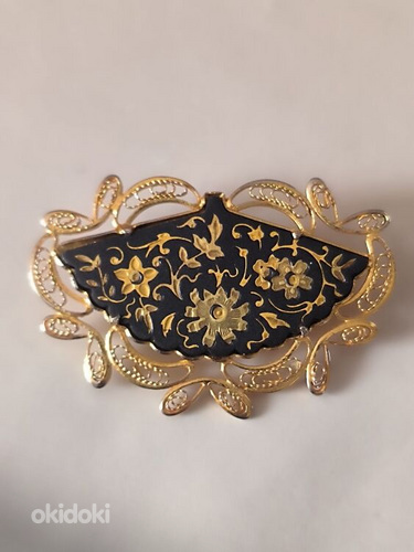 Vintage broos 4 * 3.5 см.Toledo linnast Hispaanias.