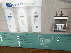 Vee filtreerimise süsteem GEYSER. UUS, karbis (4 foto / 4)