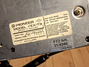 PIONEER KEX-73 Automakk + kõlarid (vintage komplekt) (4 foto / 7)