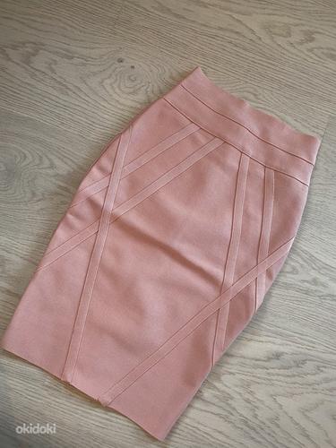 Бандажная розовая юбка XS / S (фото #2)