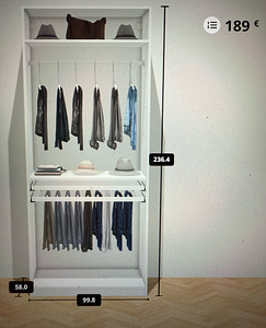 Avatud garderoobikapp (1 foto / 1)