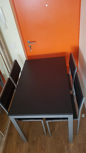 Laud ja 4 tooli, söögilaua komplekt, aiamööbel (3 foto / 8)