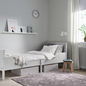 SUNDVIK piken.voodiraam k.liist.voodipõh., hall, 80x200 cm (5 foto / 6)