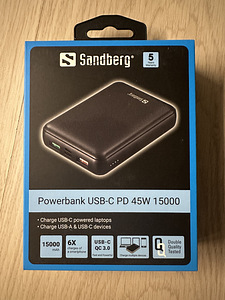 Аккумулятор USB-C 15000 мАч 45 Вт