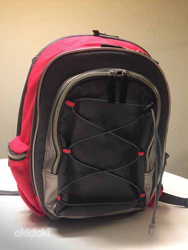Ecco розовый объемный рюкзак с отражателями (фото #2)