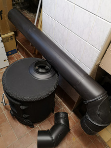 Malmkamin koos korstnaga / Cast iron fireplace with chimney, (3 foto / 3)