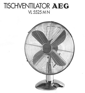 Ventilaator AEG VL 5525, 30W 25 cm kroom (1 foto / 3)