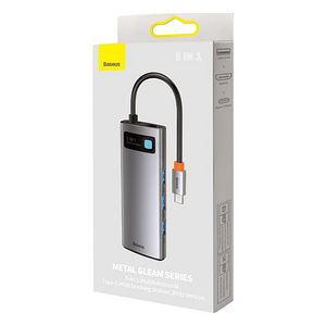 UUS!5in1 USB-C to 3x USB 3.0 +HDMI +USB-C PD adapter Baseus (1 foto / 2)