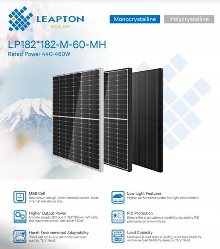 Päikesepaneel Leapton 460w tier1 (foto #1)