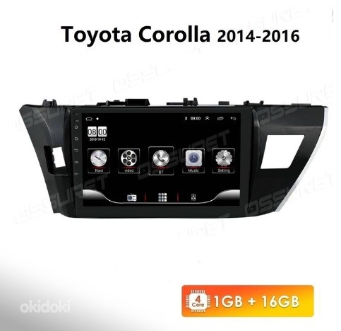 Toyota corolla android 10 мультимедийный центр (фото #1)