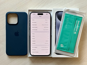 Apple iPhone 15 Pro Max Blue Titanium 256GB nagu uus! Aku94% (7 foto / 9)