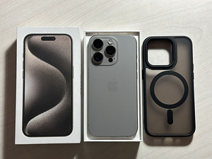 Apple iPhone 15 Pro Natural Titanium 128GB heas korras! (1 foto / 7)