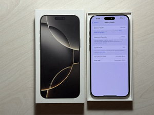 Apple iPhone 16 Pro Max 512GB Natural Ti nagu uus! Aku 100% (8 foto / 8)