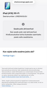 Apple iPad 11 2025 A16 256GB uus! Garantii kuni 01.2027 (3 foto / 5)
