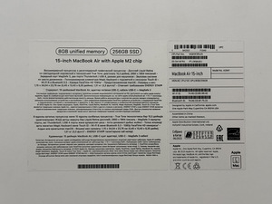 Apple Macbook Air 15 M2 8/256GB Midnight ENG/RUS аккумулятор 100% (10 фото из 10)