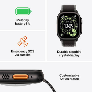 Apple Watch Ultra 3 GPS+5G Black Ti Black Milanese Loop. Uus (6 foto / 6)
