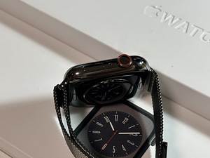 Apple Watch 8 41mm Stainless Steel GPS+Cel nagu uus! (5 foto / 10)