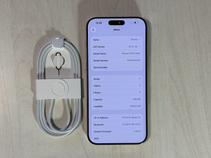 Apple iPhone 16 Pro Max Desert Ti 256GB nagu uus! Aku 94% (7 foto / 8)