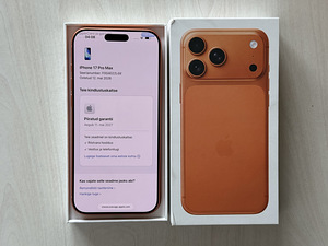 Apple iPhone 17 Pro Max Orange 256GB nagu uus! Gar 05.2027 (9 foto / 9)