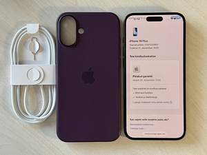 Apple iPhone 16 Plus Black 128GB nagu uus Aku 100%, garantii (9 foto / 10)