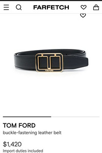 Tom Ford püksirihm,UUS! (1 foto / 5)