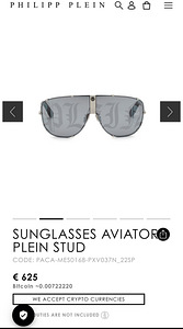 Philipp Plein "Stud Aviator" sunglasses! (1 foto / 4)