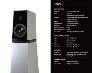 Verity Audio Leonore Hi-End Kõlarid (10 foto / 10)