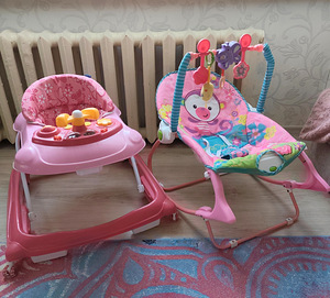Lamamistool-kiik Fisher price ja käimistool (1 foto / 6)