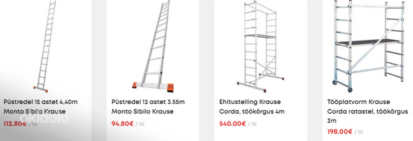 Лестницы krause, товар сейчас на складе, цены указаны с учет (фото #3)