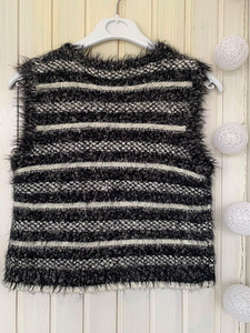 Kootud vest hõbedase lõngaga Zara s.S (3 foto / 5)
