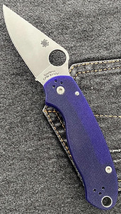 SPYDERCO PARA 3 DK BLUE G-10 S110V PLAINEDGE (1 foto / 1)