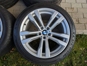 20" 5x120 Style468 разноширокие оригинальные диски X5 + летн (2 фото из 8)