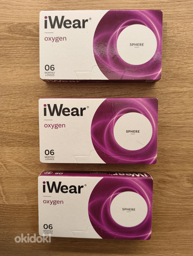 IWear oxygen (BC8.6, DIA14.0, PWR-2.25) 1-kuulised läätsed