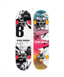 Скейтборд Black Dragon® 52NS (доступен в розовом и черном цв