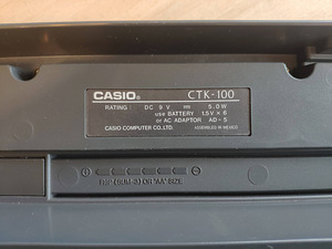 Süntesaator Casio CTK-100 (3 foto / 3)