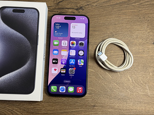 Apple iPhone 15 Pro 128gb, Blue Titanium (1 foto / 3)