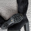 Женские сапоги высокие, цвет черный (фото #2)